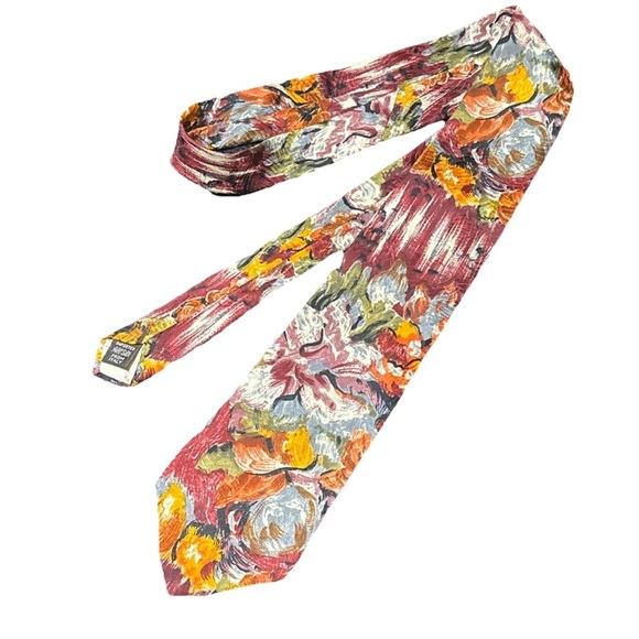 Givenchy Men’s Floral Brushstroke Tie Imported All Silk From Italy Father’s Day - Picture 3 of 9